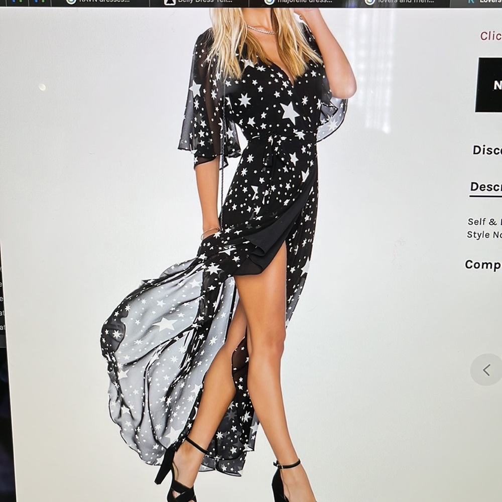 Lovers and Tucana Dress in Star Print